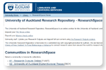 University of Auckland Research Repository, ResearchSpace