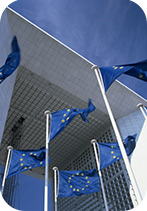 La Grande Arche and EU flags, La Defense, Paris, France, Europe. Credit: Travel Pix / Robert Harding World Imagery / Universal Images Group